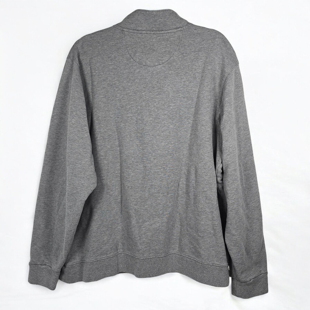 Brooks Brothers Sweatshirt Mens XXL Gray 1/4 Zip Pullover Embroidered Horse Logo - Picture 2 of 10